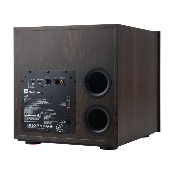 Stage 200P - Espresso - 10-inch (250mm) 300W Powered Subwoofer - Detailshot 6 image number null